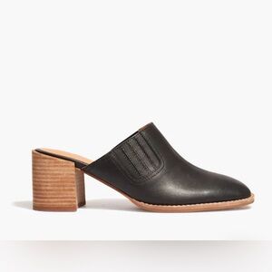 Madewell The Carey Mule in Leather True Black Size US 7